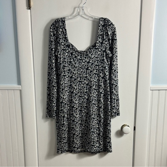 Boden Sweetheart Mini Dress Black White Swirl Swig Size 8 - Picture 7 of 10